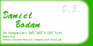 daniel bodan business card